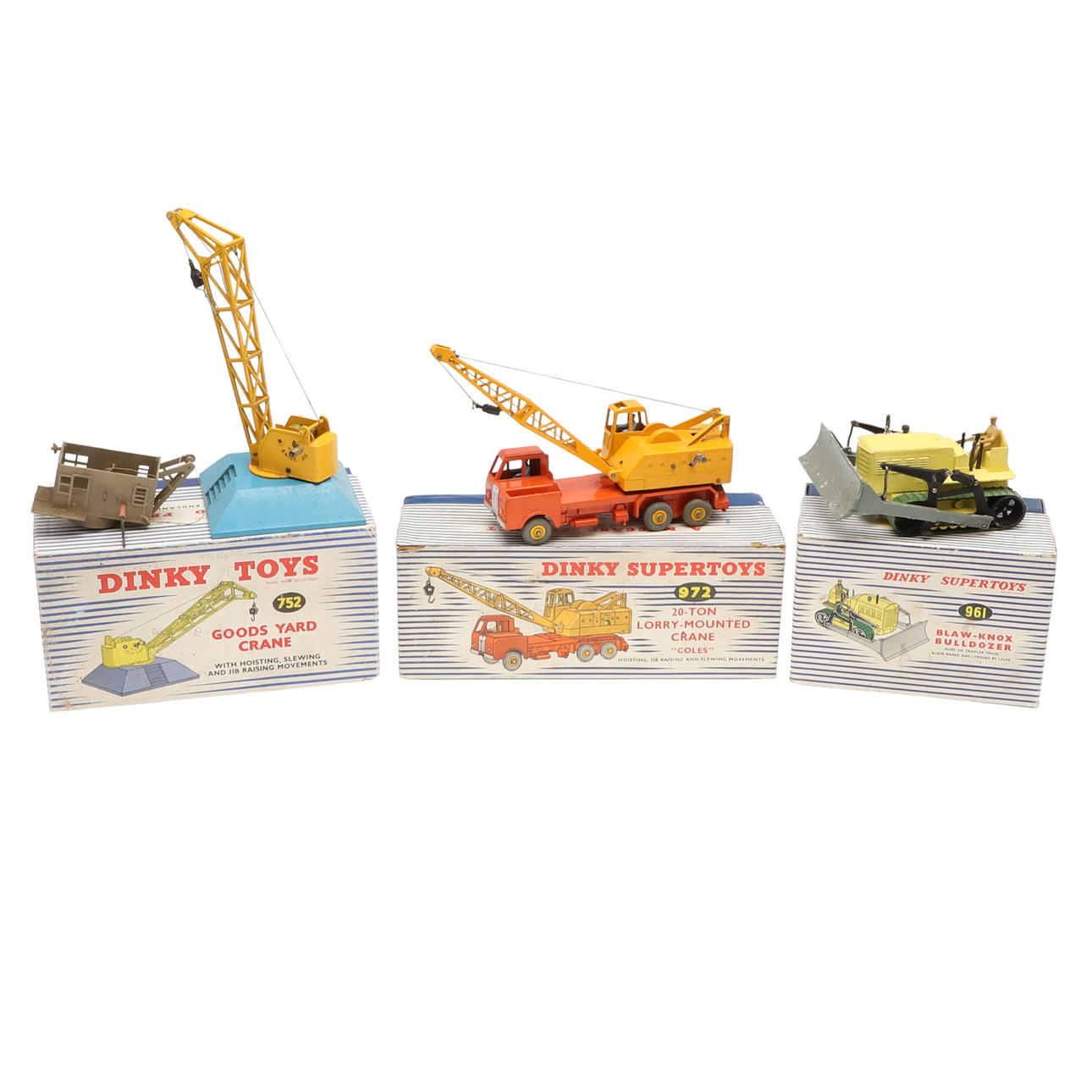 DINKY TOYS INCLUDING LORRY MOUNTED CRANE.