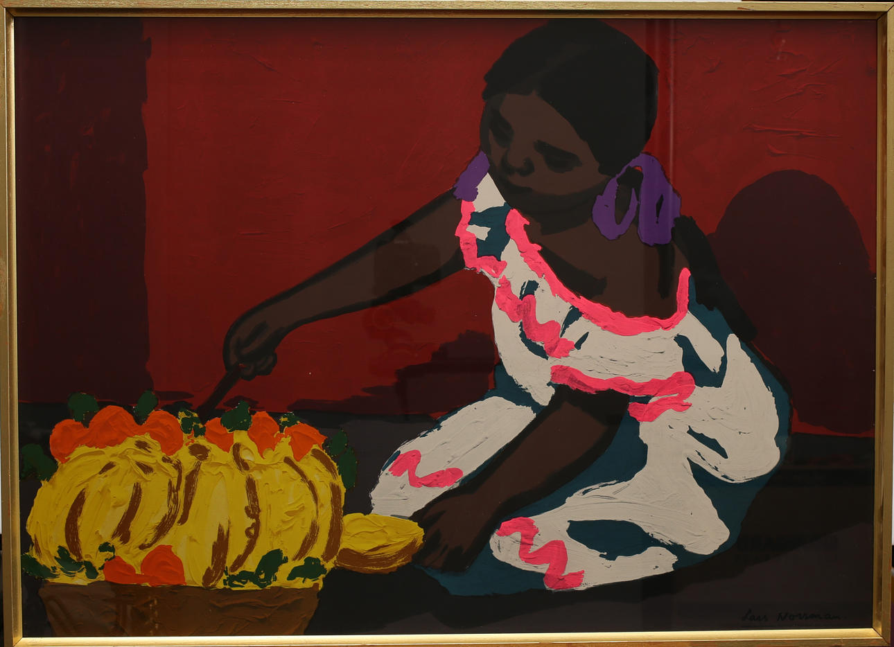 LARS NORRMAN. Multiprint, Ikea, “Mexican Market”, dated 1974.