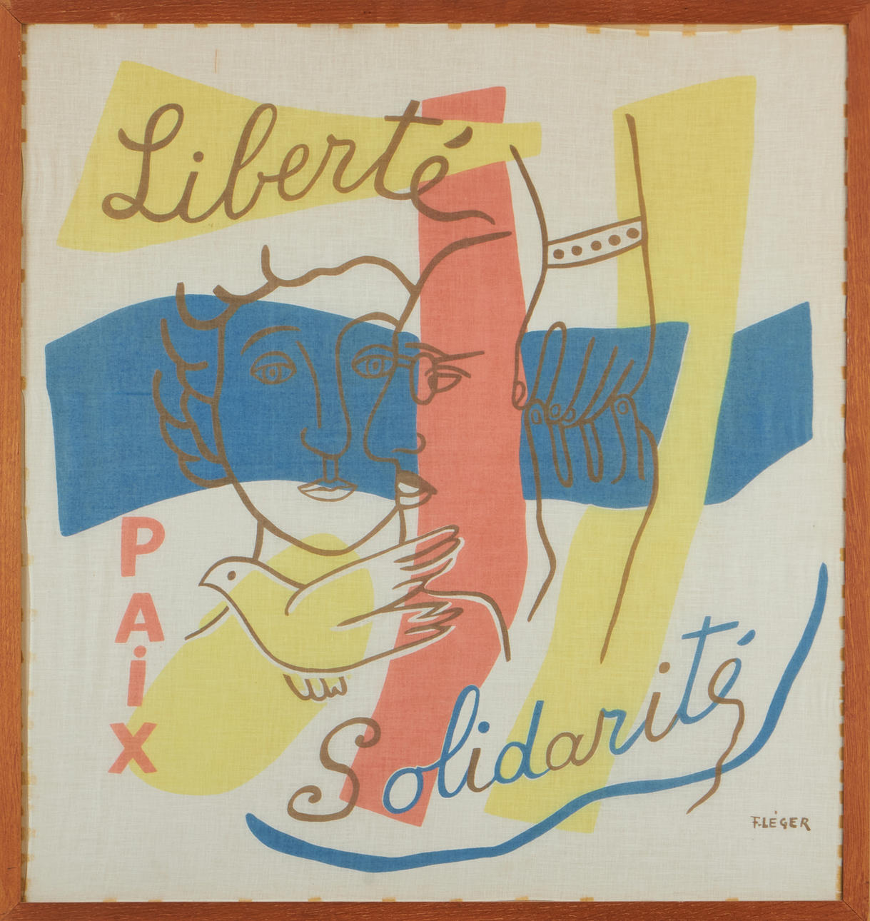 FERNAND  LÉGER. “LIBERTÉ-PAIX-SOLIDARITÉ”, CIRCA 1950.