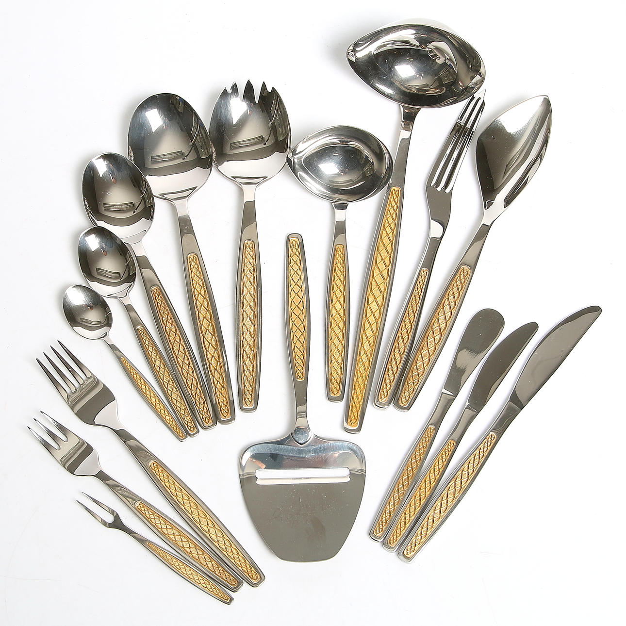 BESTICKSERVIS, 132 delar, "Guldi", Nils Johan.