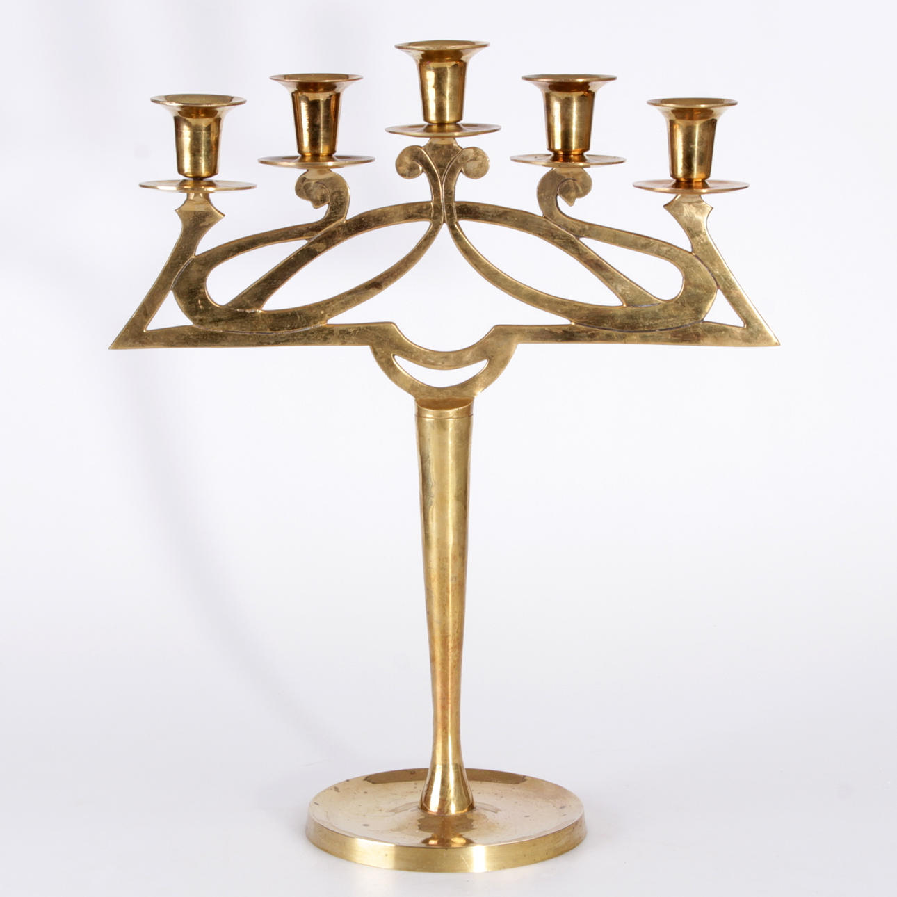 KANDELABER, malm, jugend, 1900-tal.