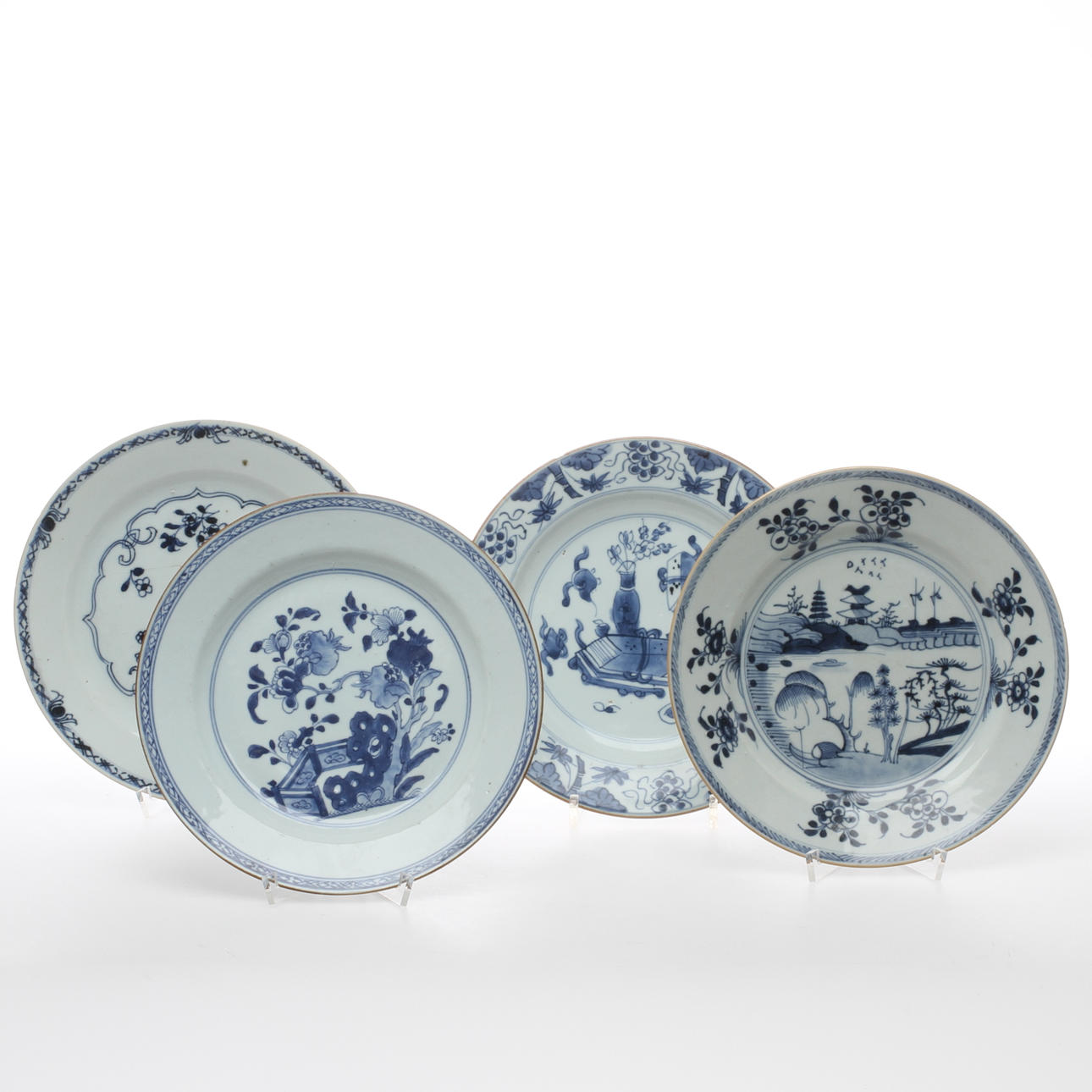 FAT, 4 st, poslin, orientaliska, 1700-tal.