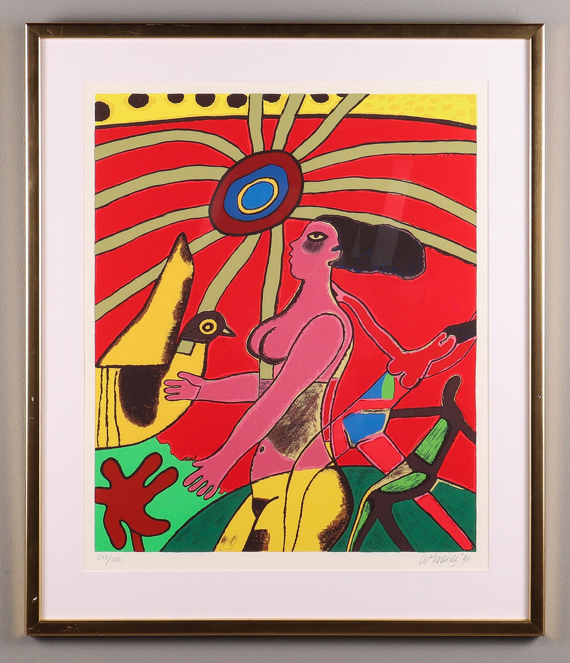 BEVERLOO CORNEILLE. Litografi 243/250,signerad.