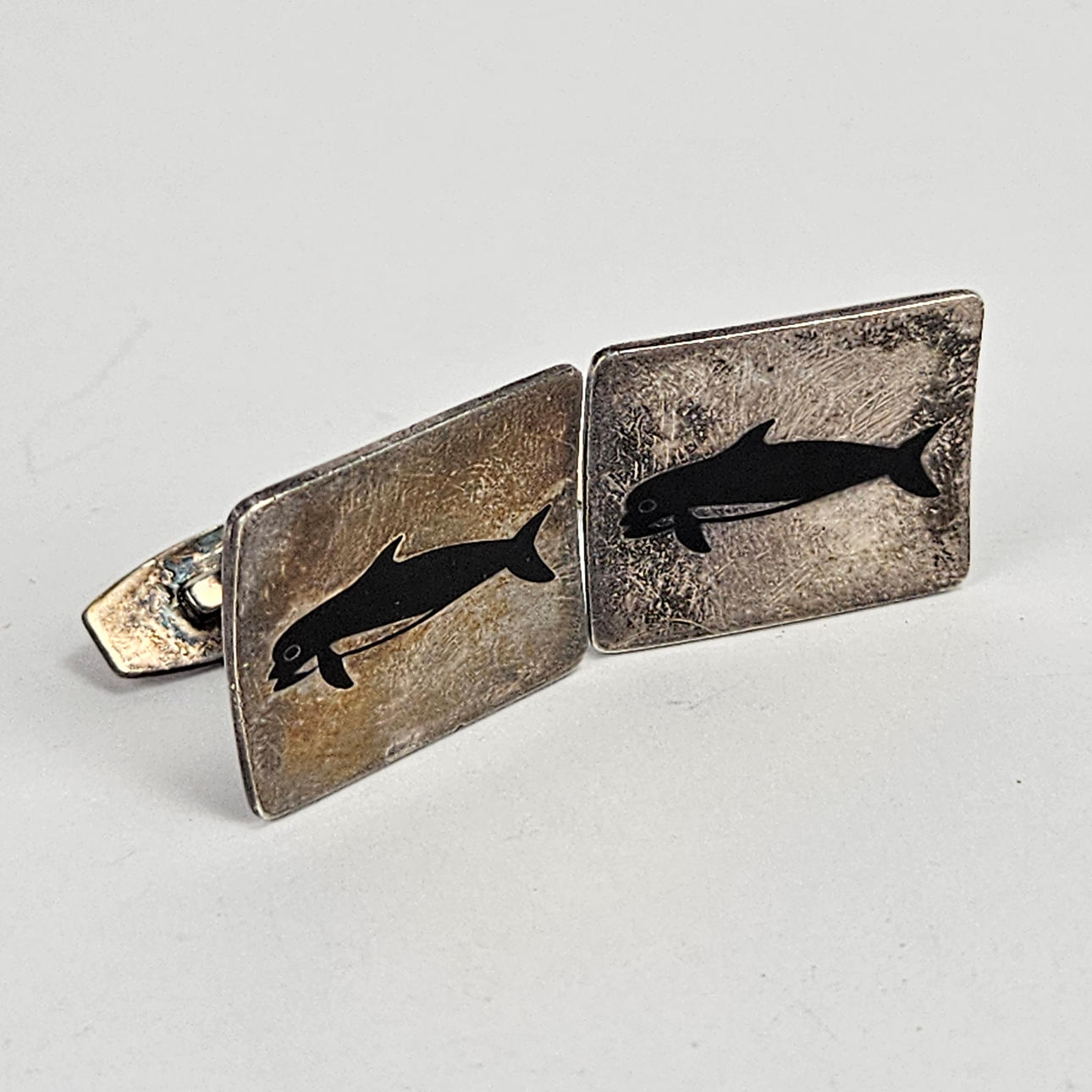 MANCHETKNAPPER, et par, sterlingsølv, Jens Tage Hansen, Danmark.