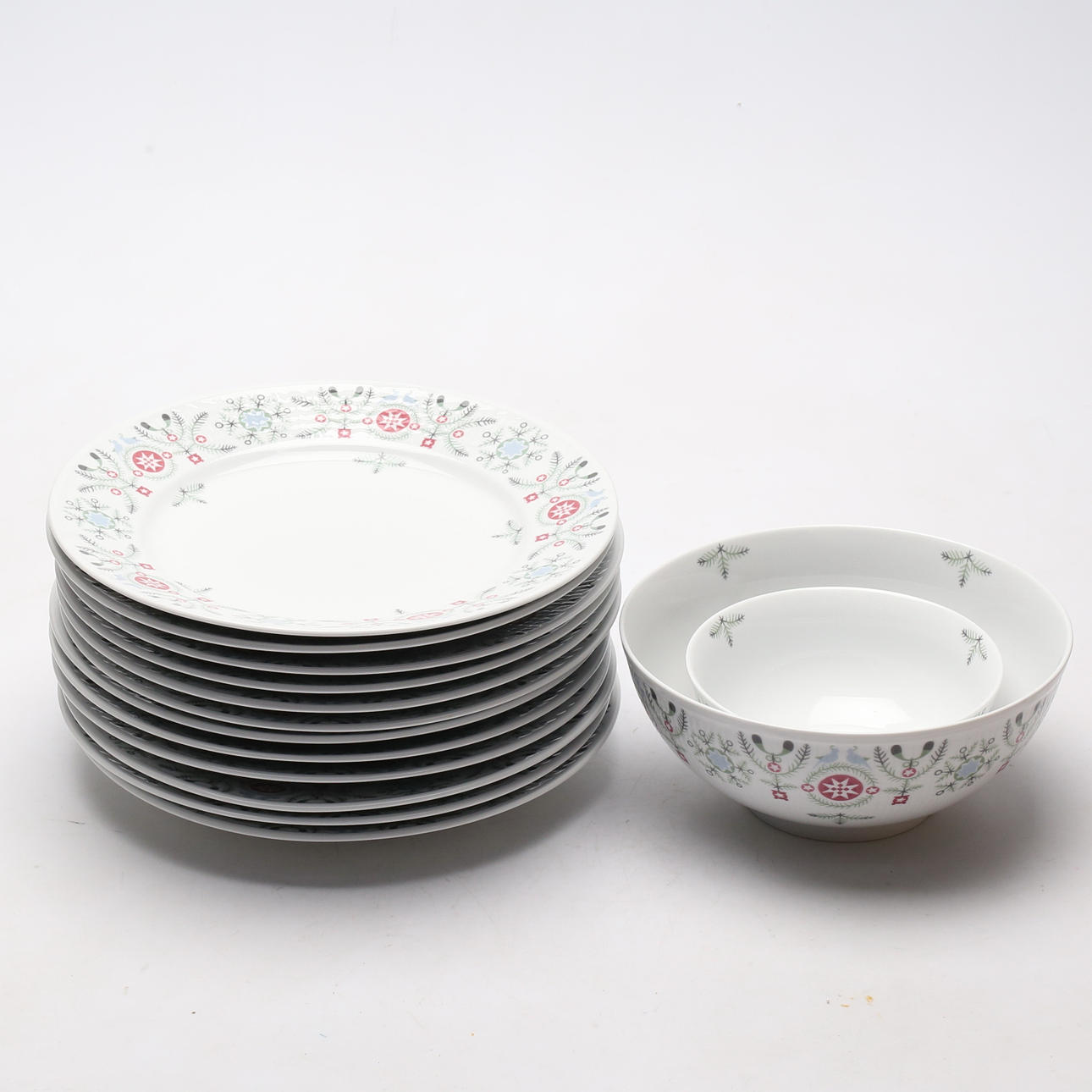 A 14-piece tableware set, “Swedish grace winter”, Katarina Brieditis ...