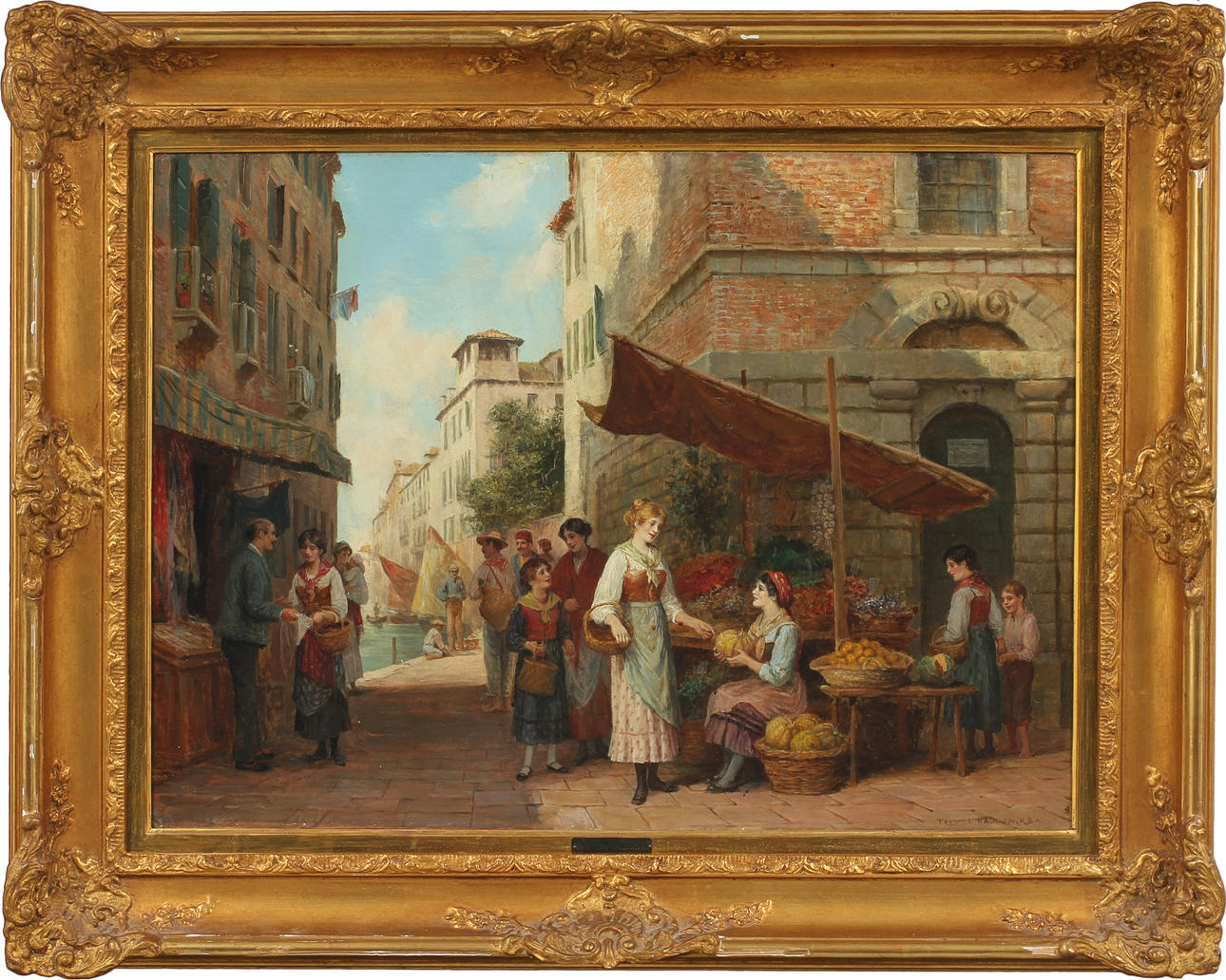 ARTHUR TREVOR HADDON (1864-1941). Olja på duk. Signerad.