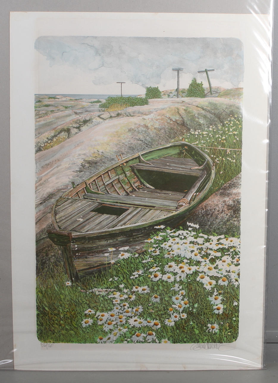 GÖRAN HAHNE. Eka, färglitografi, signerad och numrerad 316/360.