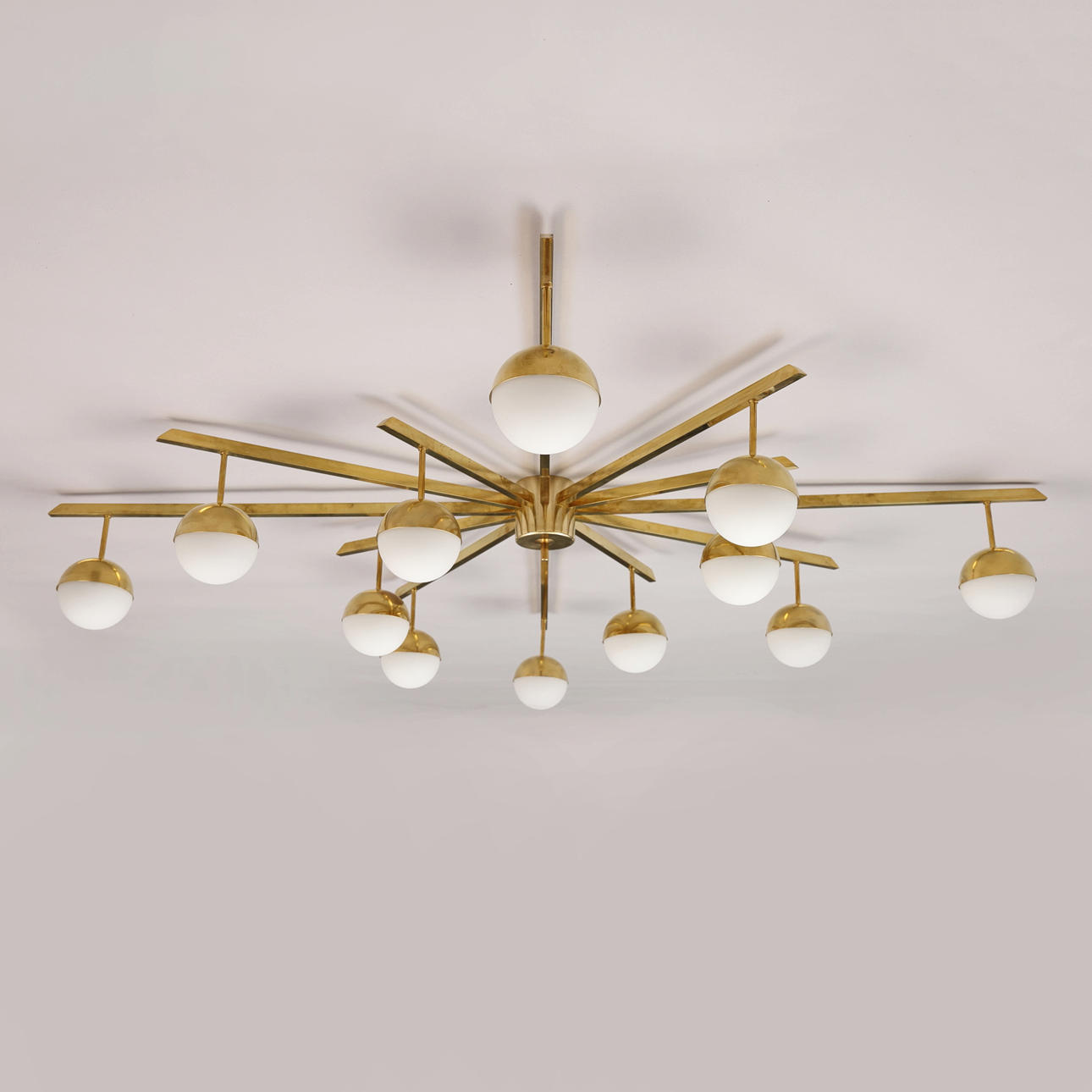 DECKENLAMPE, zeitgenössisch, Luci Srl, Parma, Italien, „Star“.