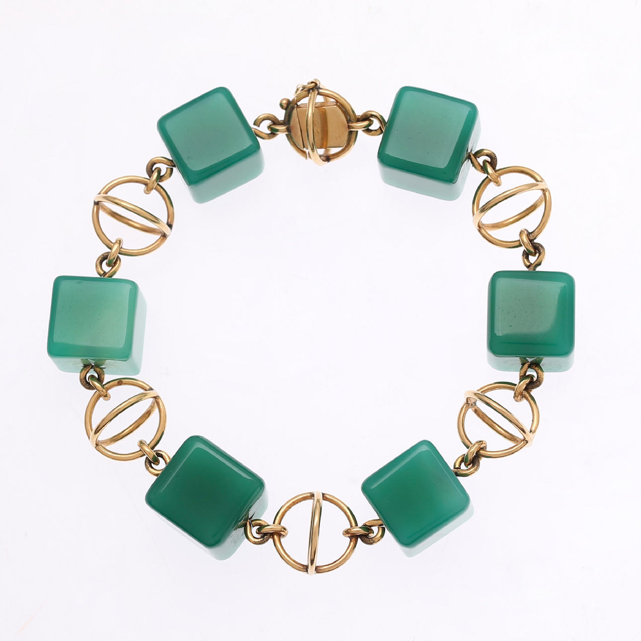 Pulsera de crisoprasas.