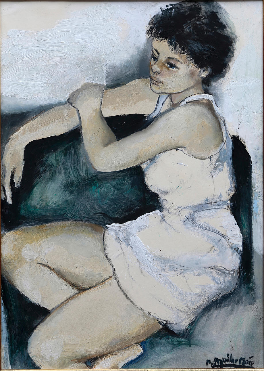 RAMÓN AGUILAR MORÉ. Una joven.