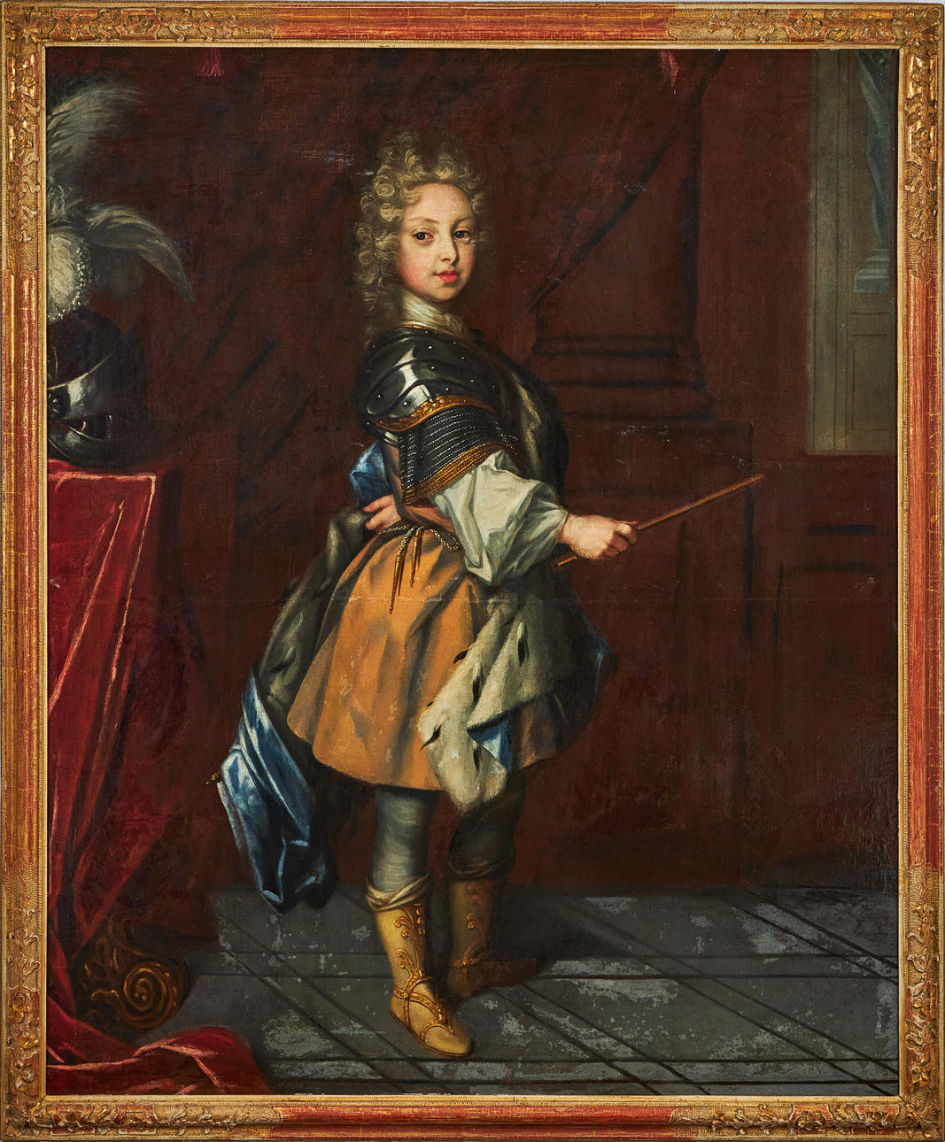 DAVID VON KRAFFT (1655-1724). Attributed to. Portrait of Karl Frederick (1700-1739), Duke of Holstein-Gottorp, as a child in 1706, dressed in Roman garb.