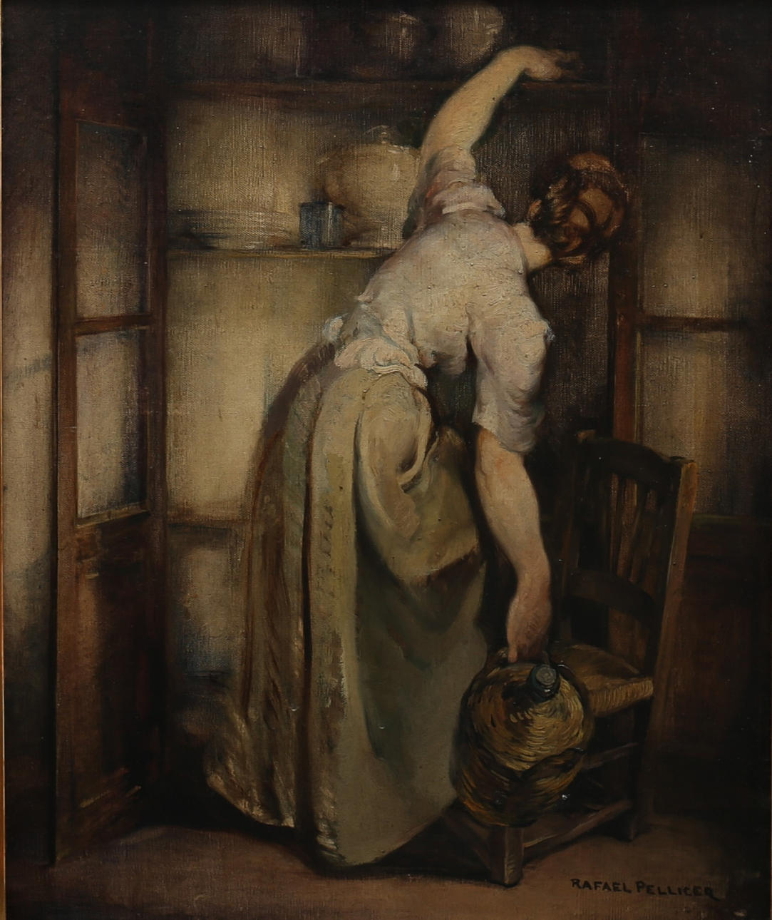 RAFAEL PELLICER. Escena de interior.