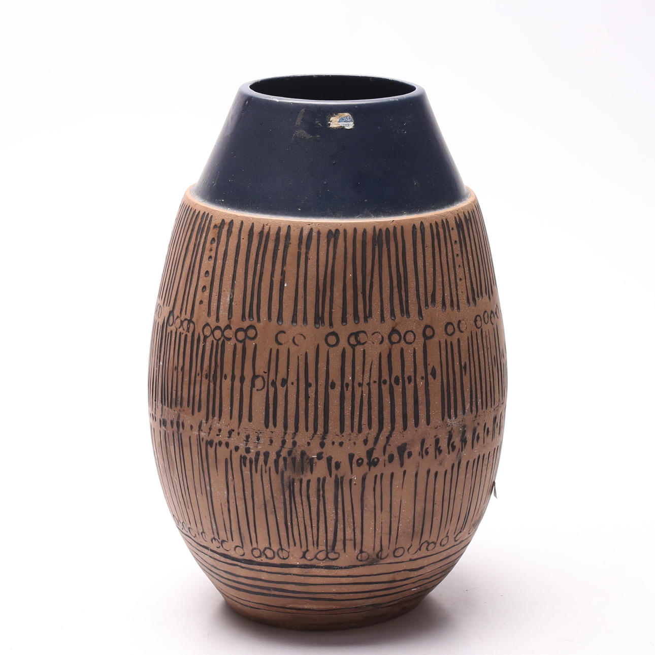 Eine Steinzeugvase, „Granada“, Lisa Larson, Gustavsberg.