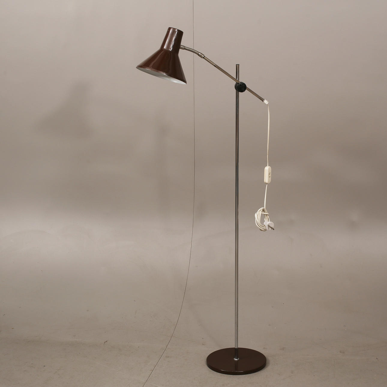 FLOOR LAMP, metal, Marked AJH.6.
