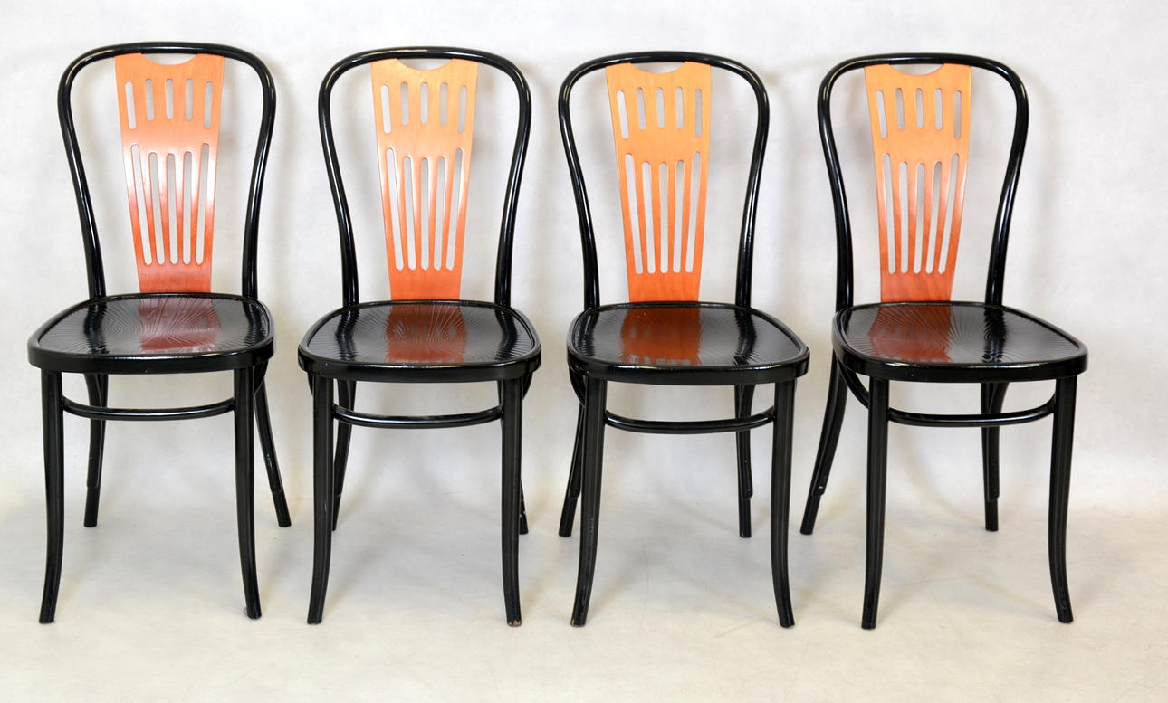 CAFÉSTOLAR, 4 stycken, Thonétstil, Radomsko.