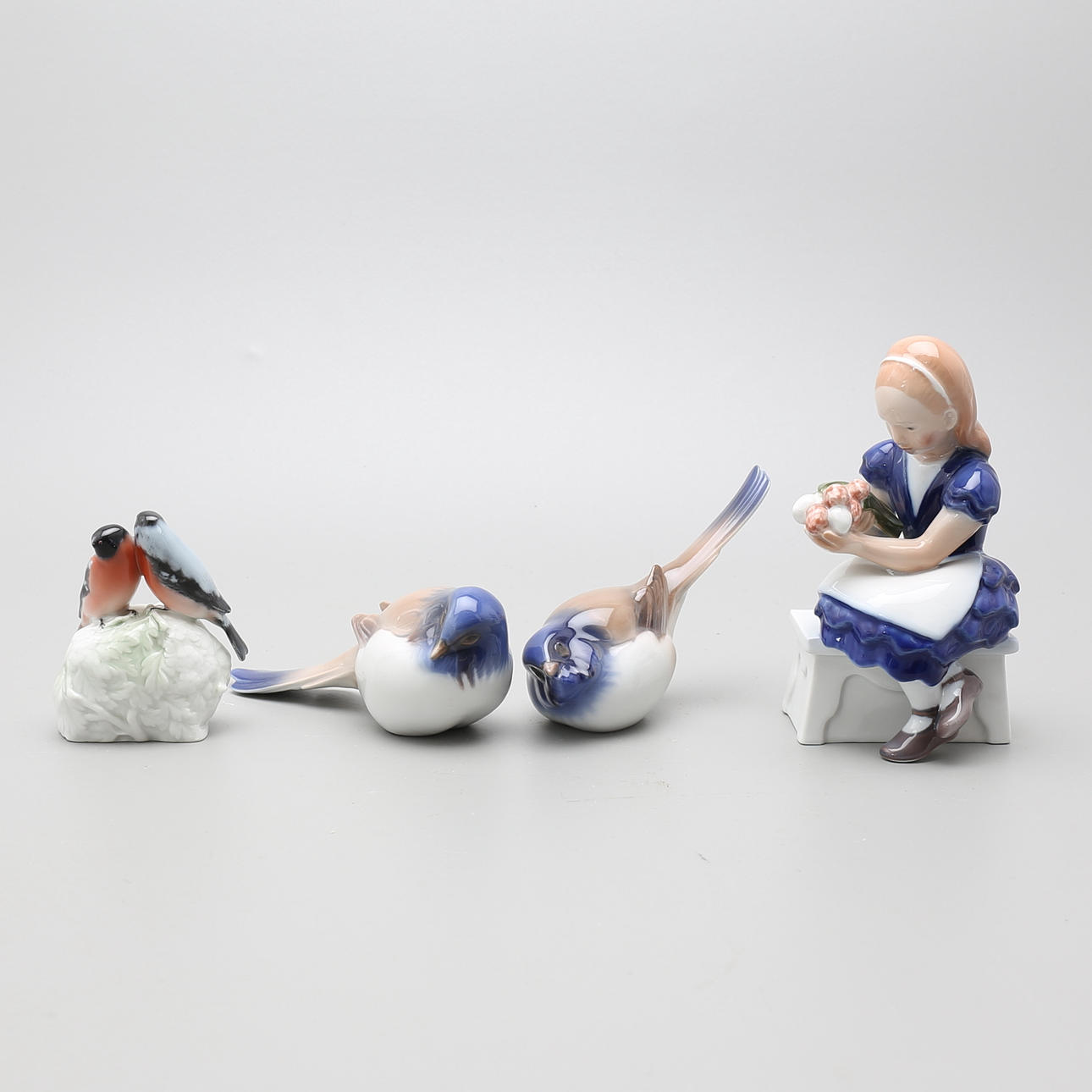 FIGURINER, 4 st, Royal Copenhagen, Bing o Gröndal, Rosenthal.