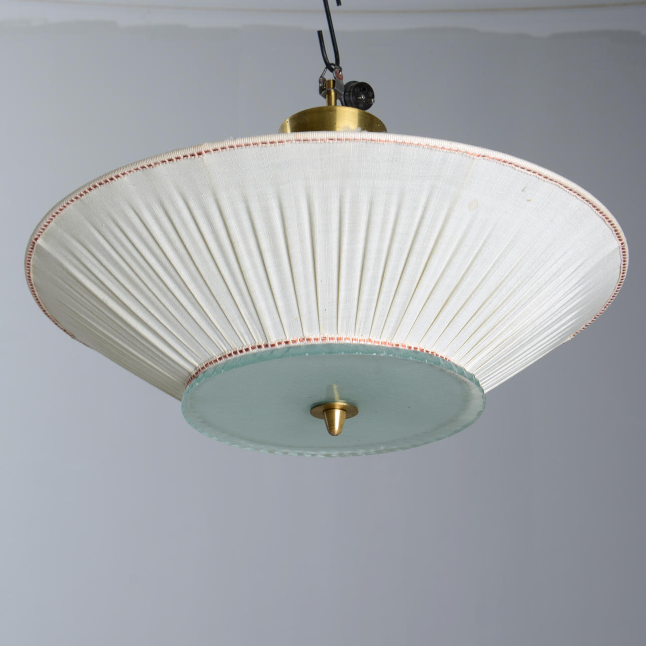 An art deco ceiling lamp, circa 1930's.