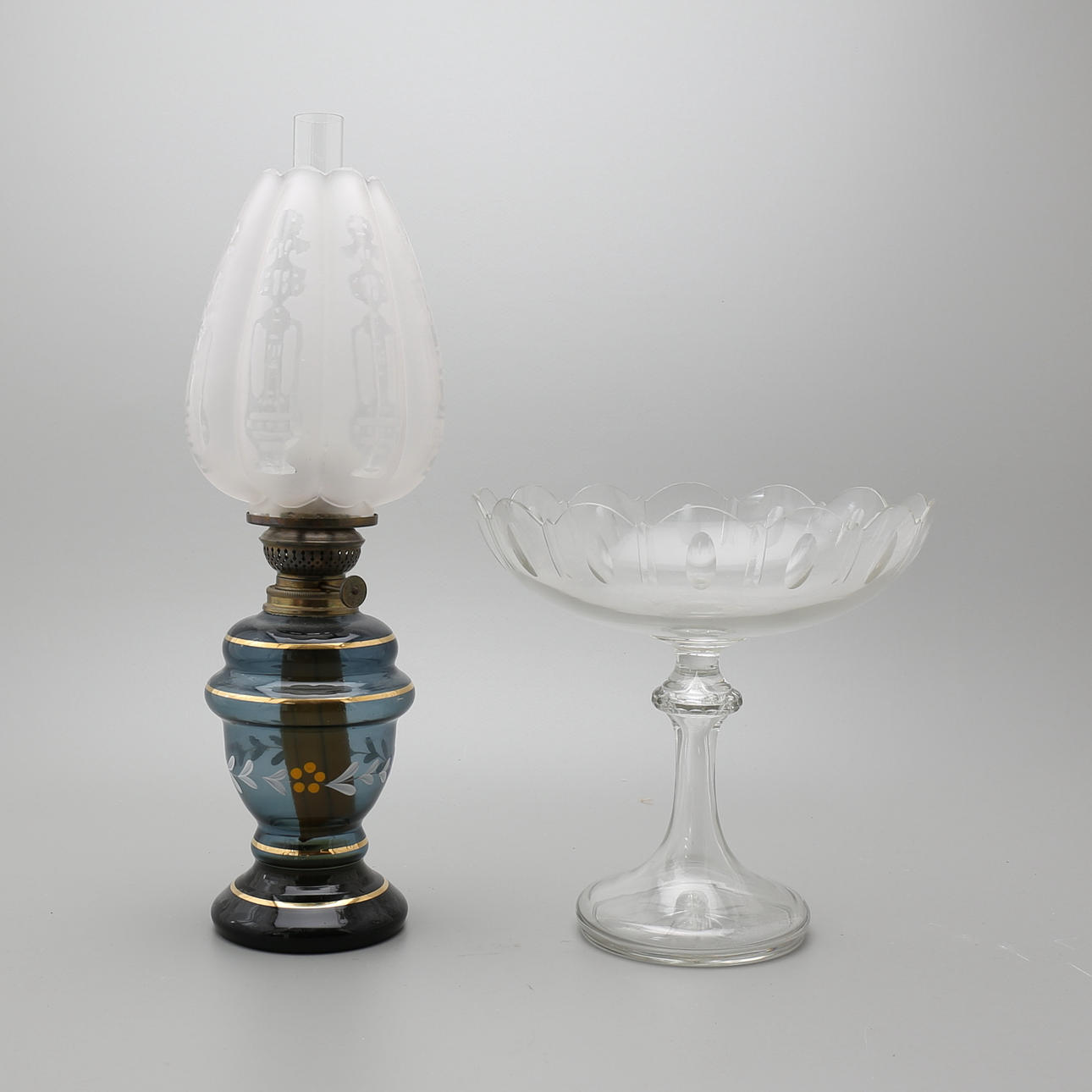 FOTOGENLAMPA samt SKÅL PÅ FOT, 1800/1900-tal.