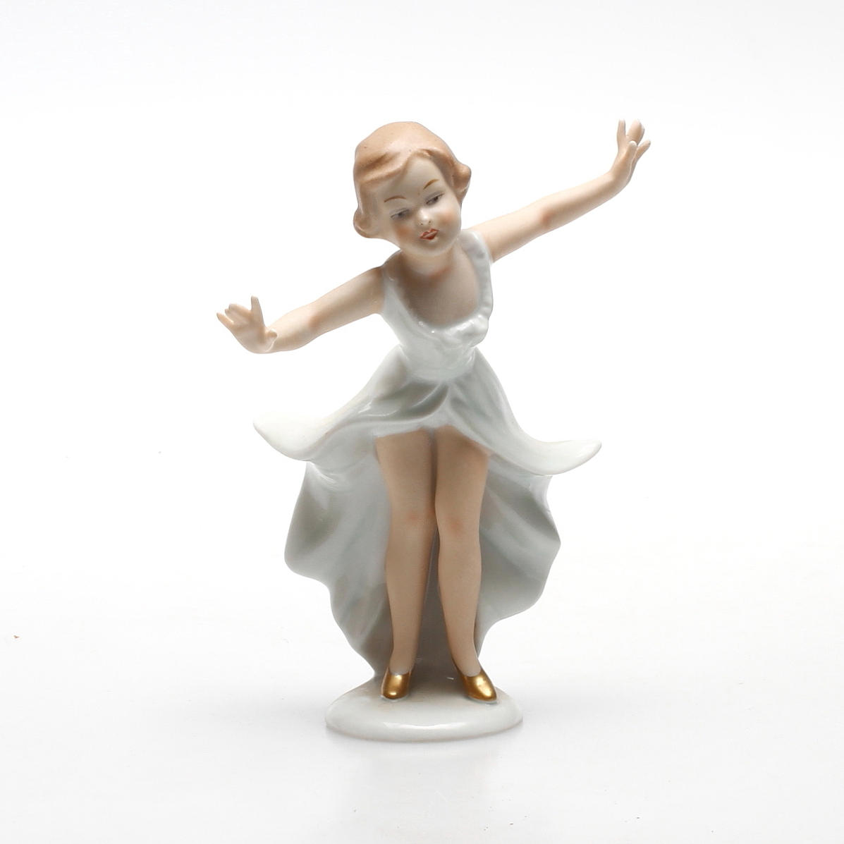 FIGURIN, ballerina, porslin, Wallendorf, Tyskland, 1900-tal.