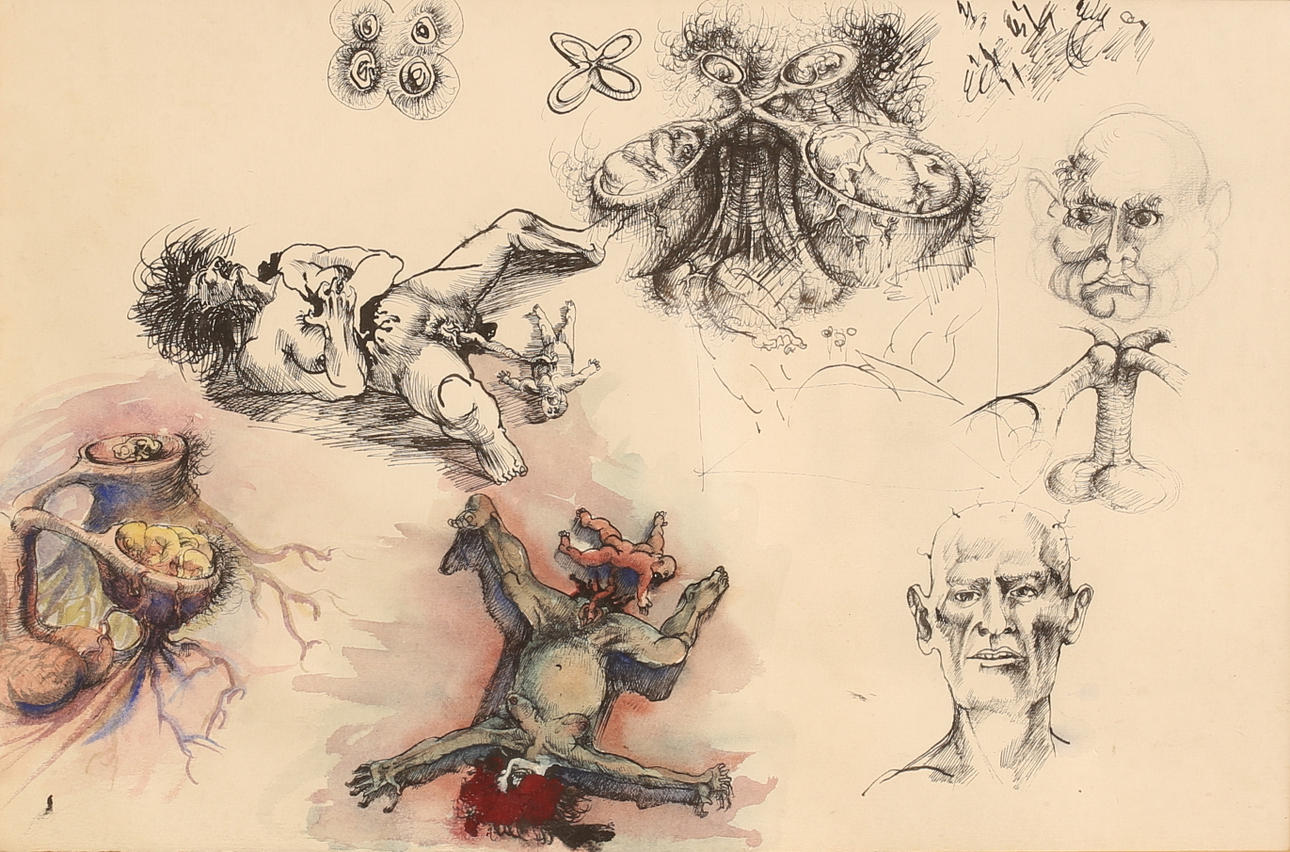 ULF RAHMBERG. Blandteknik, osignerad.