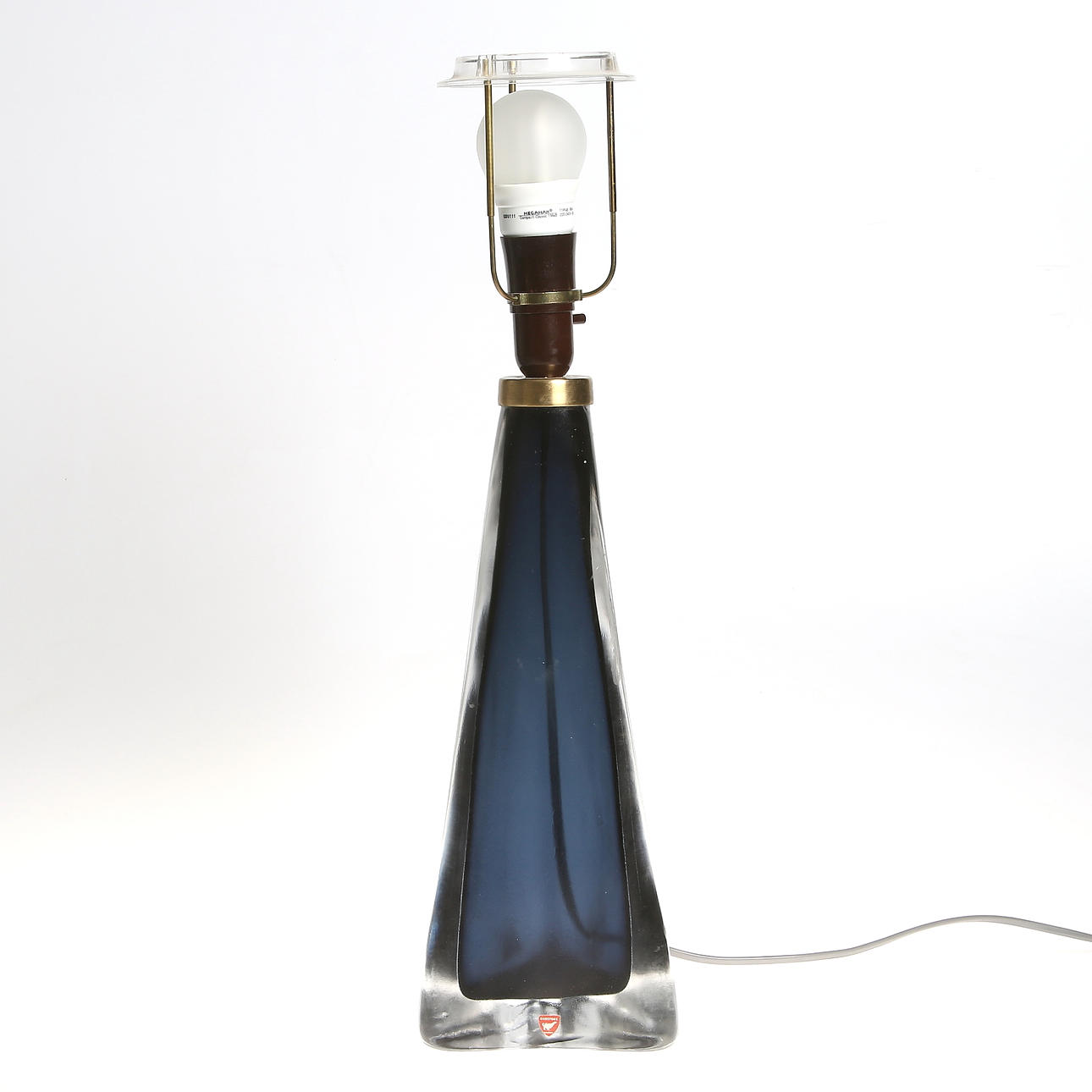 BORDSLAMPA, glas. Carl Fagerlund, mod RD 1319. Orrefors.