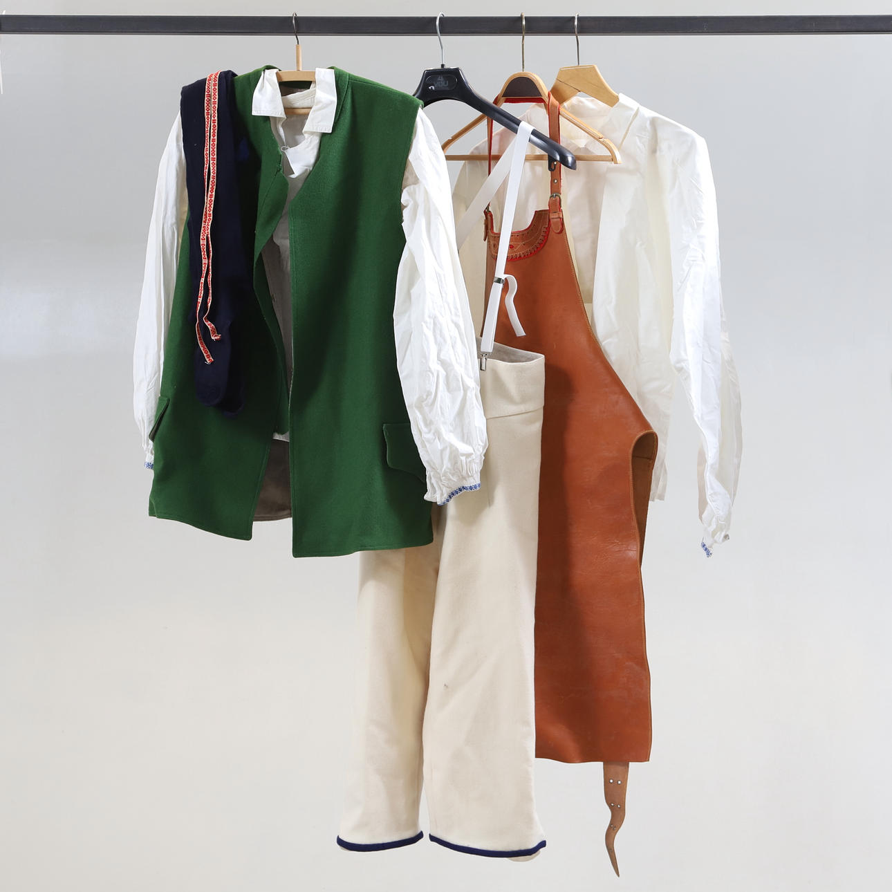 FOLKDRÄKT, herr, 7 delar, Mora/Våmhus.