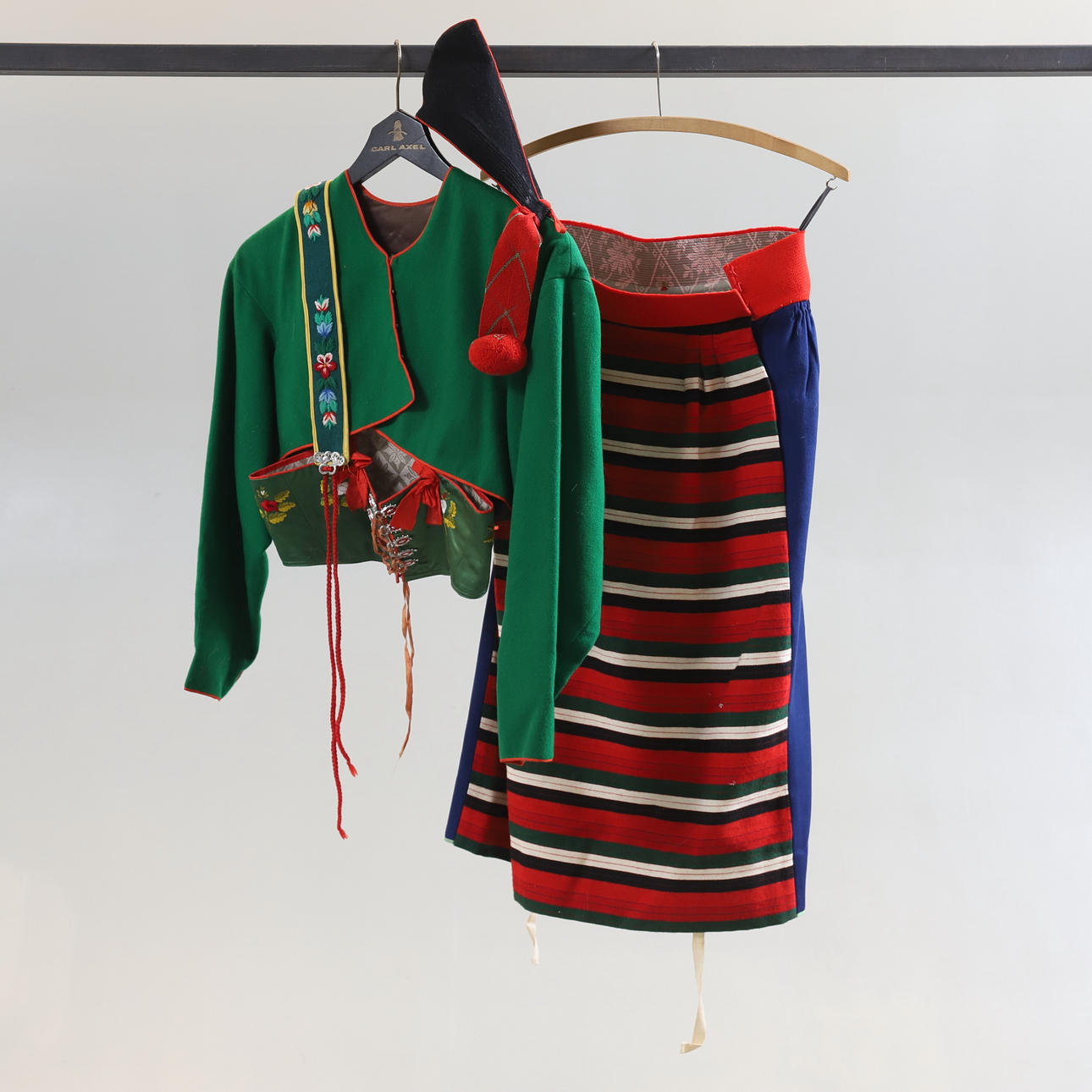 FOLKDRÄKT, dam, 5 delar, Rättvik, Dalarna.