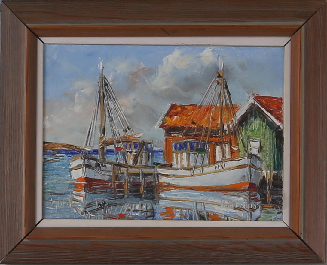 KURT ERIK HEINONEN. "Tjörn", olja på duk, signerad.