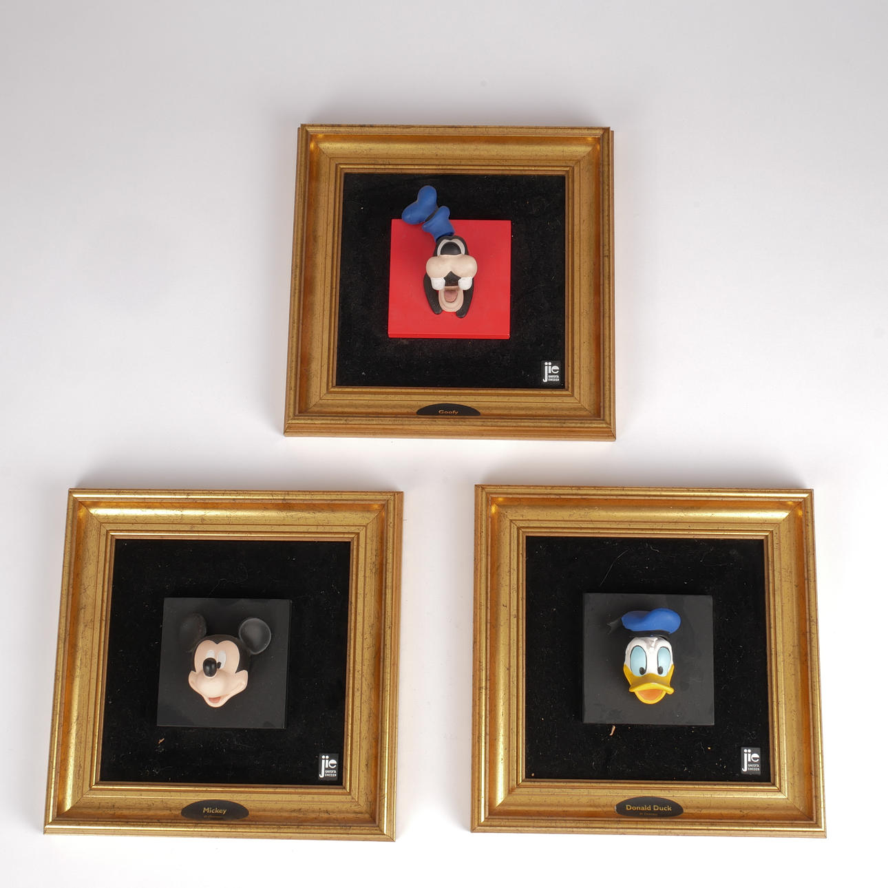 WALT DISNEY MALERIER, 3 stk, Jie.