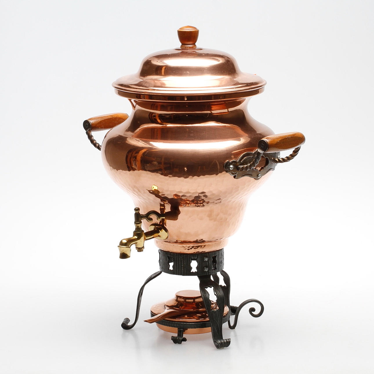 SAMOVAR, koppar och smide, 1900-tal.