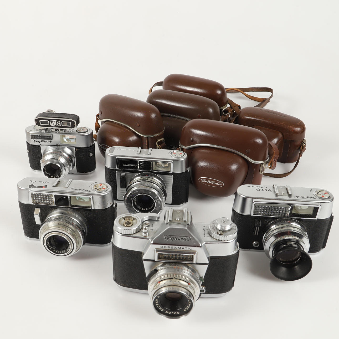 KAMERAS, 10 Stück, Voigtländer, Deutschland.