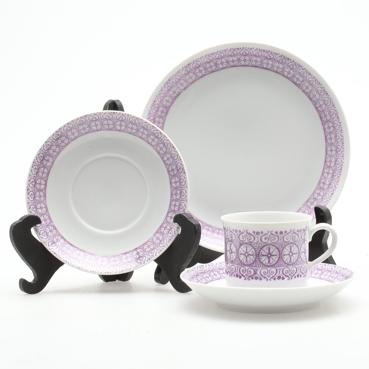 KAFFESERVIS, ca 42 delar, porslin, Upsala-Ekeby, Karlskrona, 1900-tal.