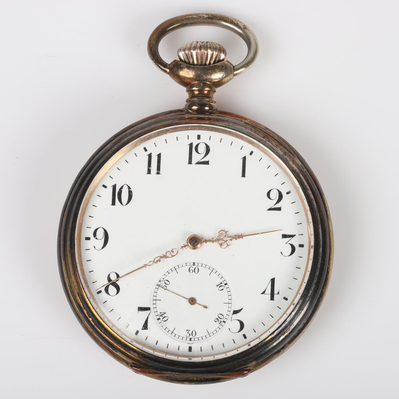 TASCHENUHR, Zenith, silber.