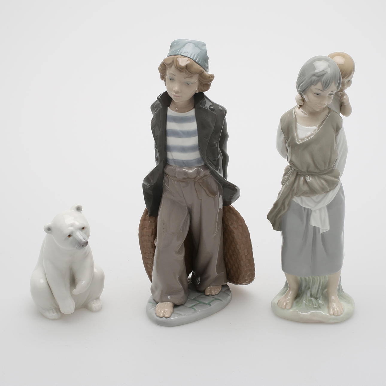 FIGURINER, 3 st, Lladro, Spanien.