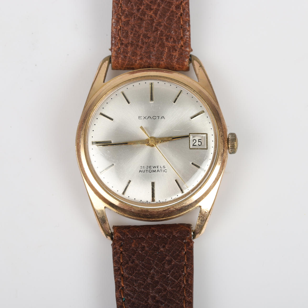 WRISTWATCH, Exacta Automatic, steel.