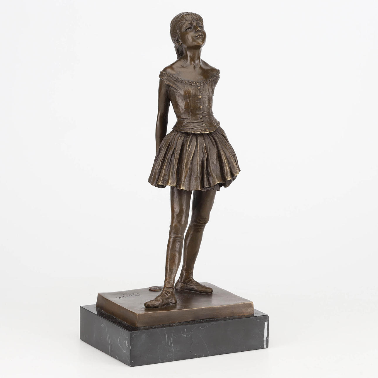 EDGAR DEGAS. EFTER. Skulptur, bronze, balletpige.
