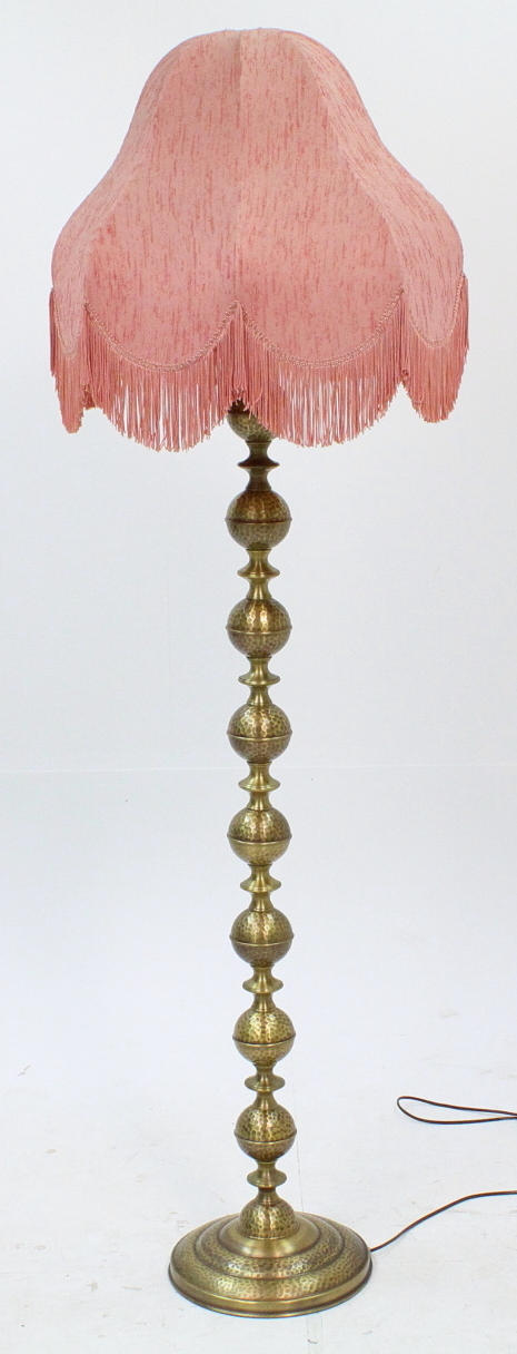 GOLVLAMPA, mässing, 1980-tal.