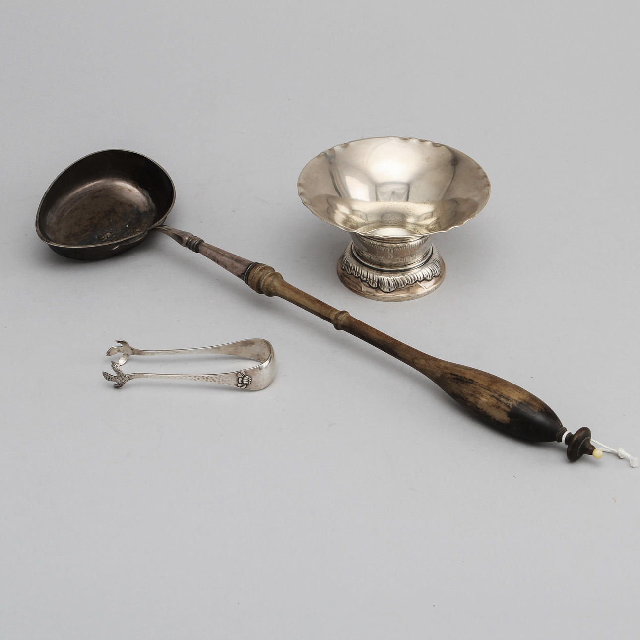 SILVERFÖREMÅL, 3 delar, silver.