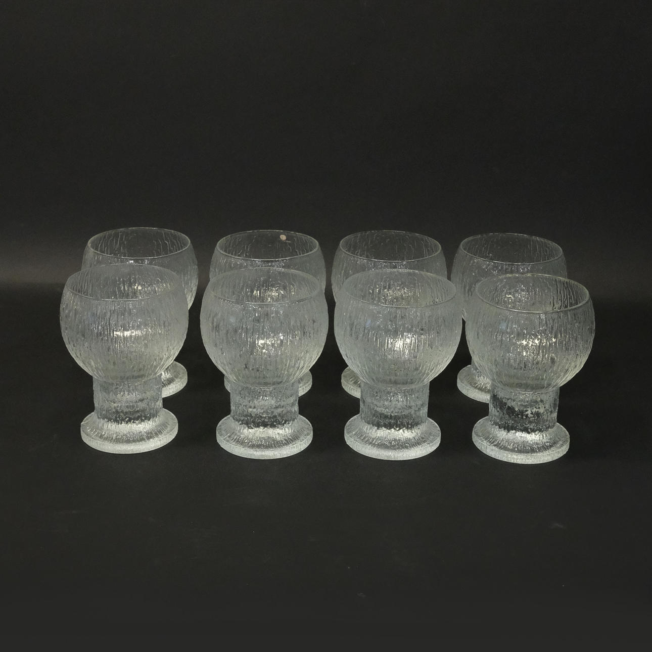 TIMO SARPANEVA. ÅTTA ÖLGLAS, "KEKKERIT". IITTALA.