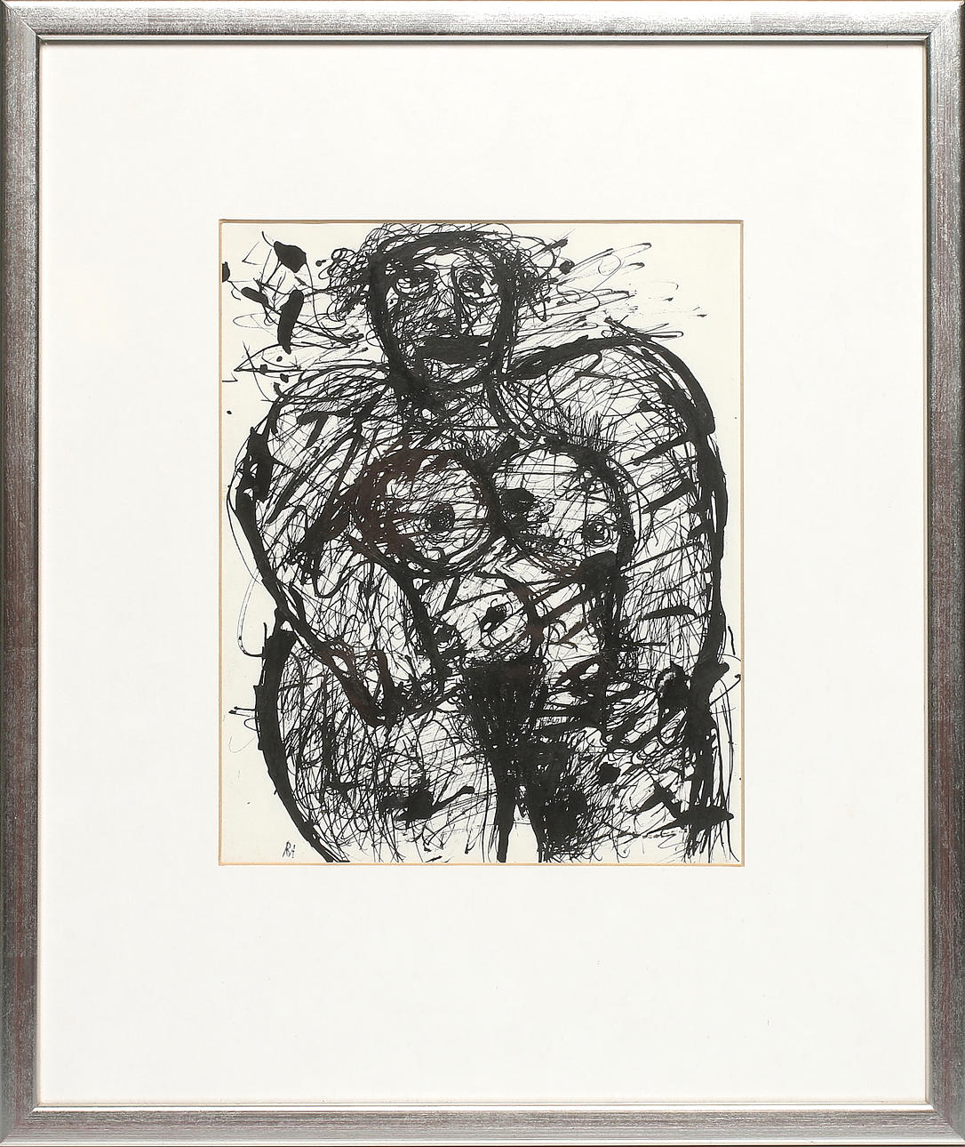 ROLF ANDRE. Blandteknik, signerad.