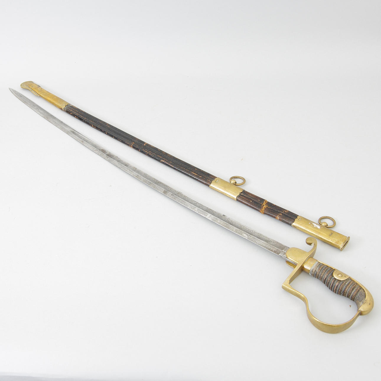 SABER WITH SHEATH, 19th century.