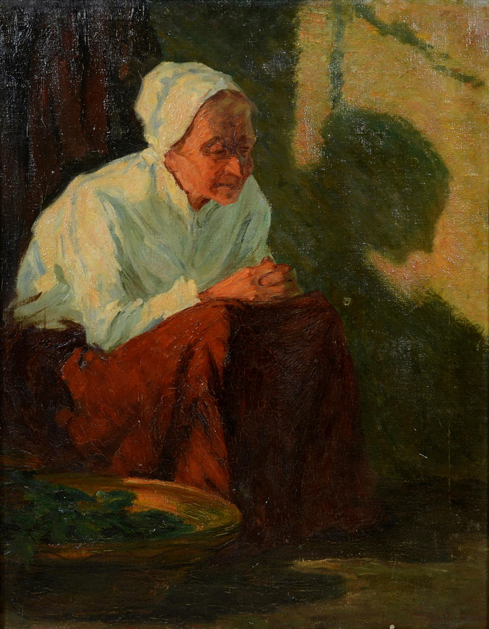 OIDENTIFIERAD KONSTNÄR. Olja på duk.