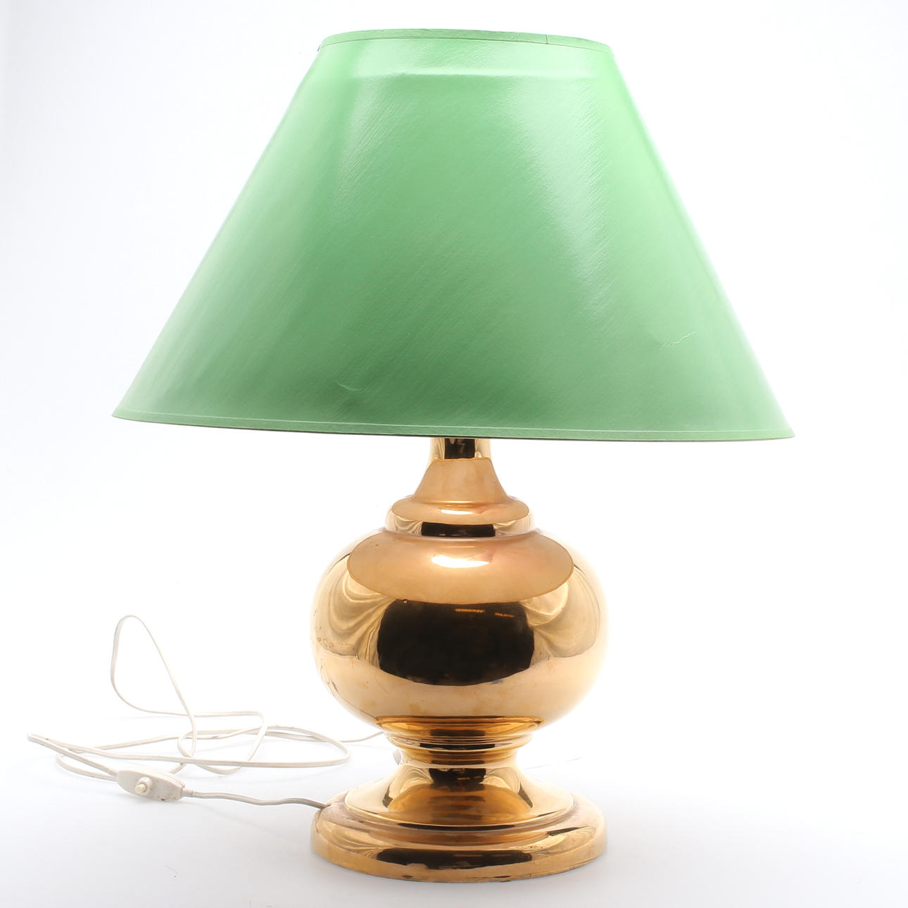 BORDSLAMPA, porslin, Miranda AB, 1900-talets trejde fjärdedel.