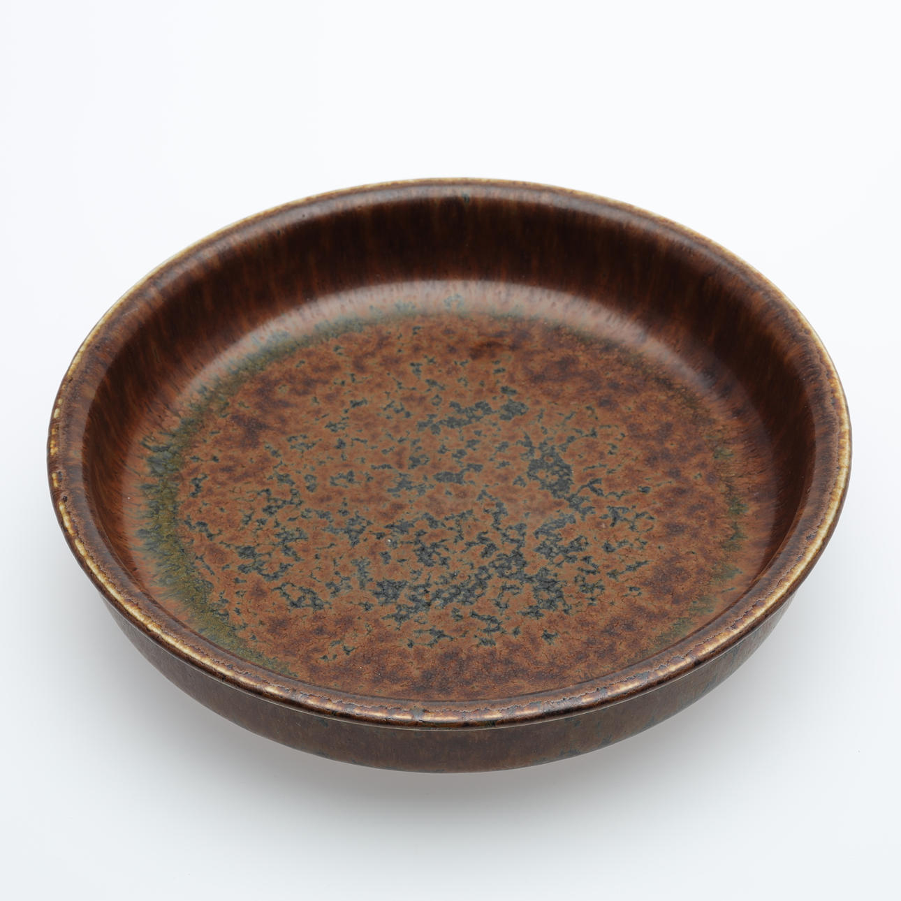 CARL-HARRY STÅLHANE. A platter, glazed stoneware, dated -64, unique, Rörstrand.