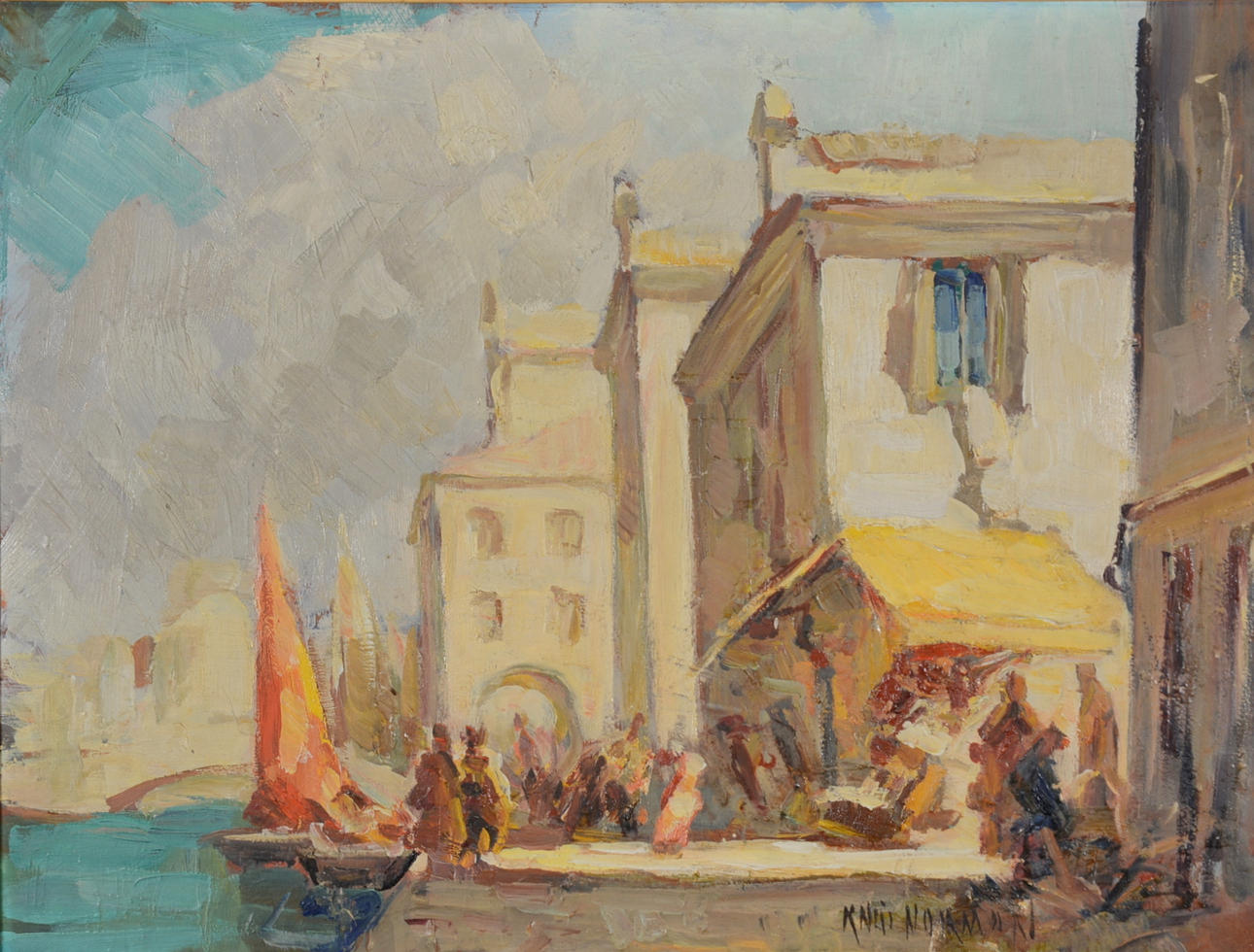 KNUT NORMAN. Olja på pannå.