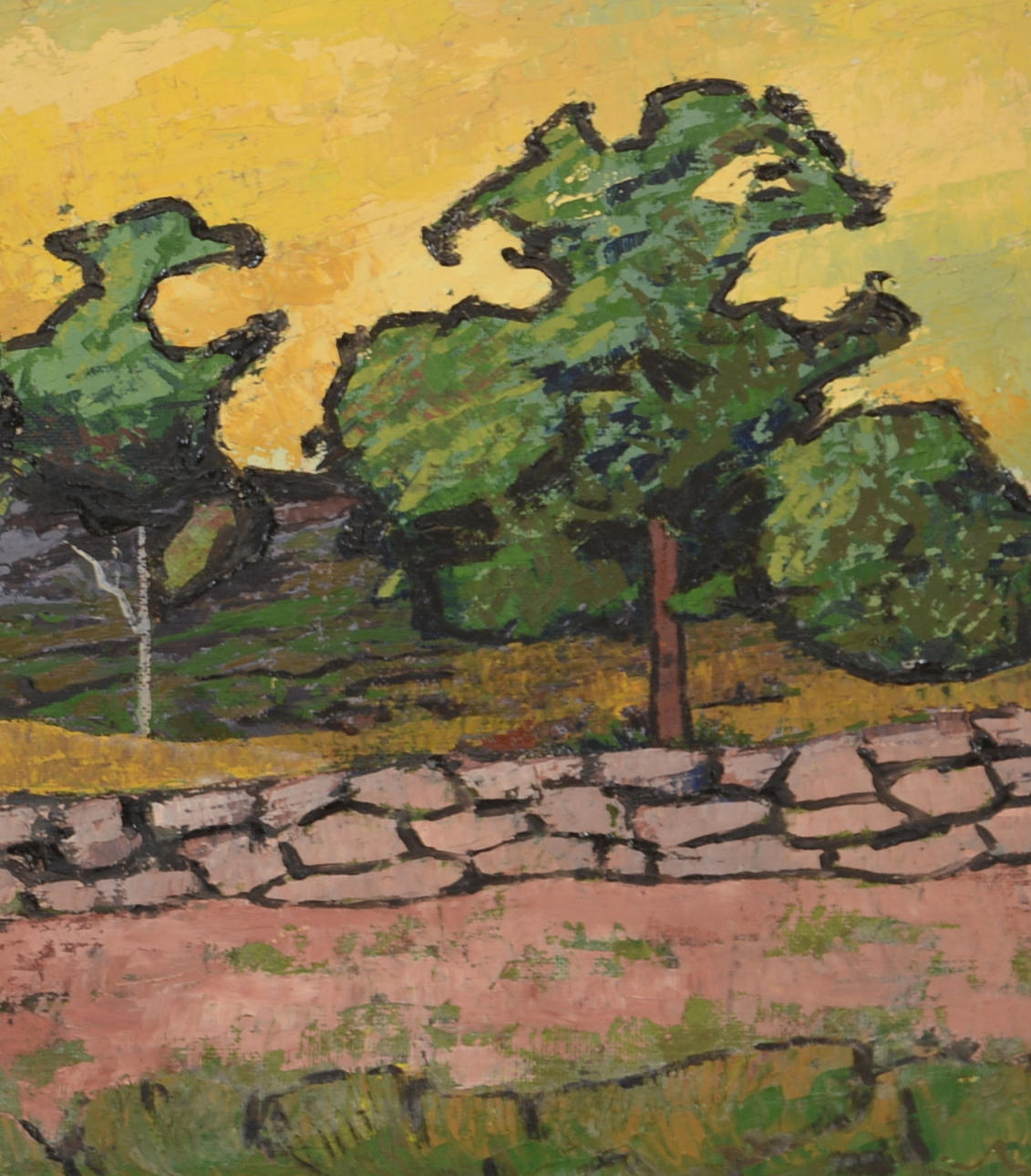 VERNER HOLMQUIST. Olja på pannå.