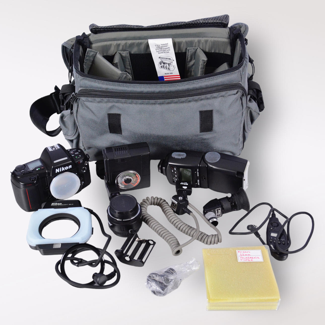 KAMERA, Nikon N90 MED tillbehör.