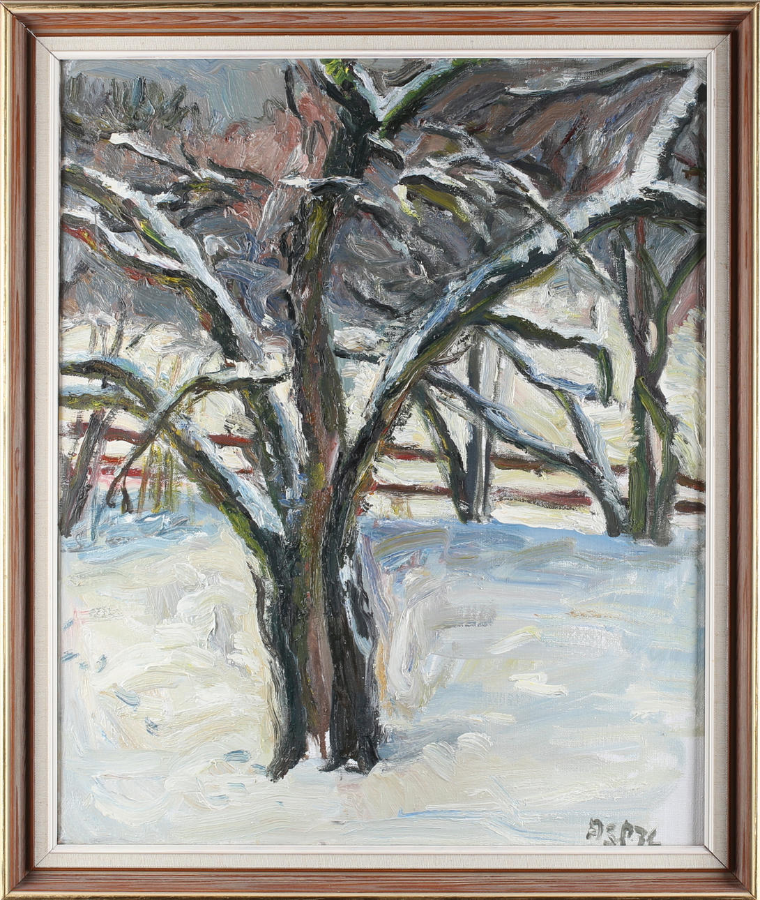 GÖSTA ASP. "Trädet", olja på duk, signerad samt daterad -72?.