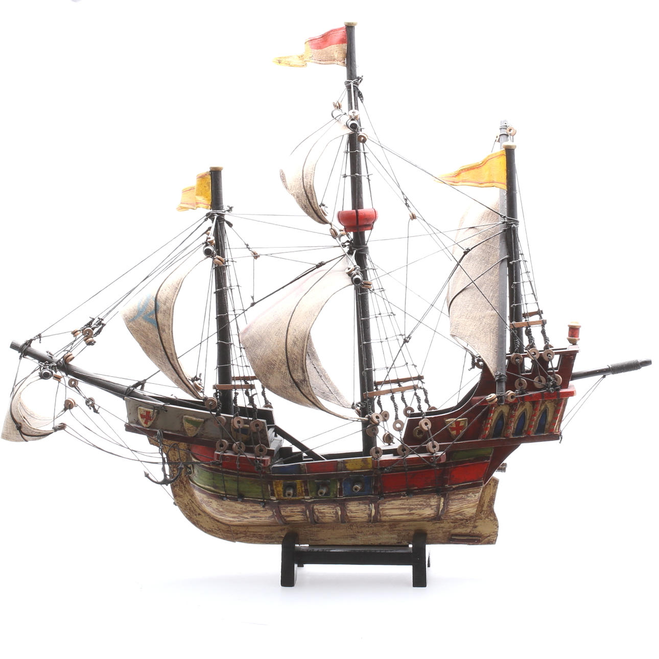 SKEPPSMODELL, trä, tyg och plast, 1900-talets andra hälft.