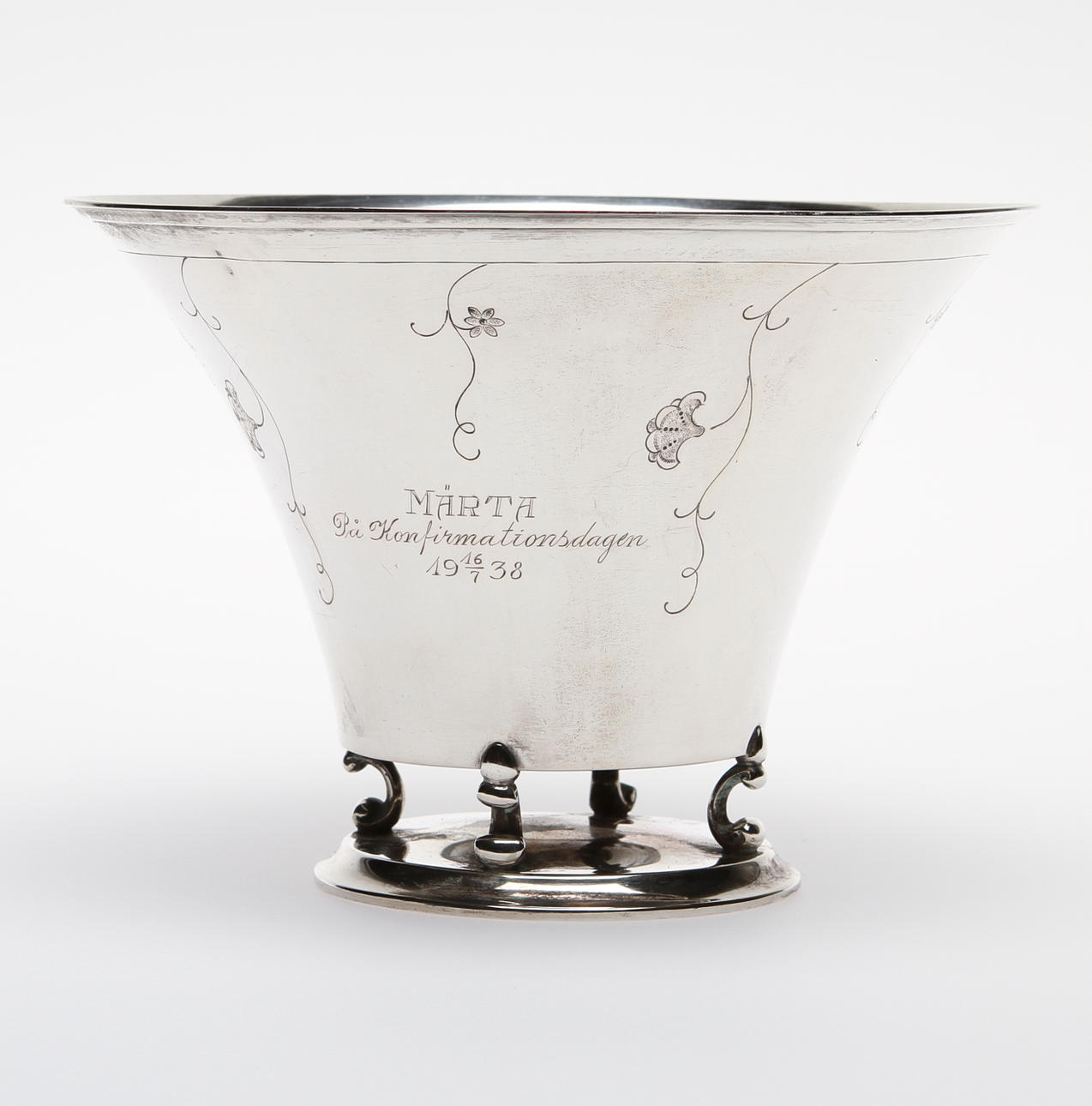 SKÅL, silver, K. Andersson, 1900-talets första hälft.